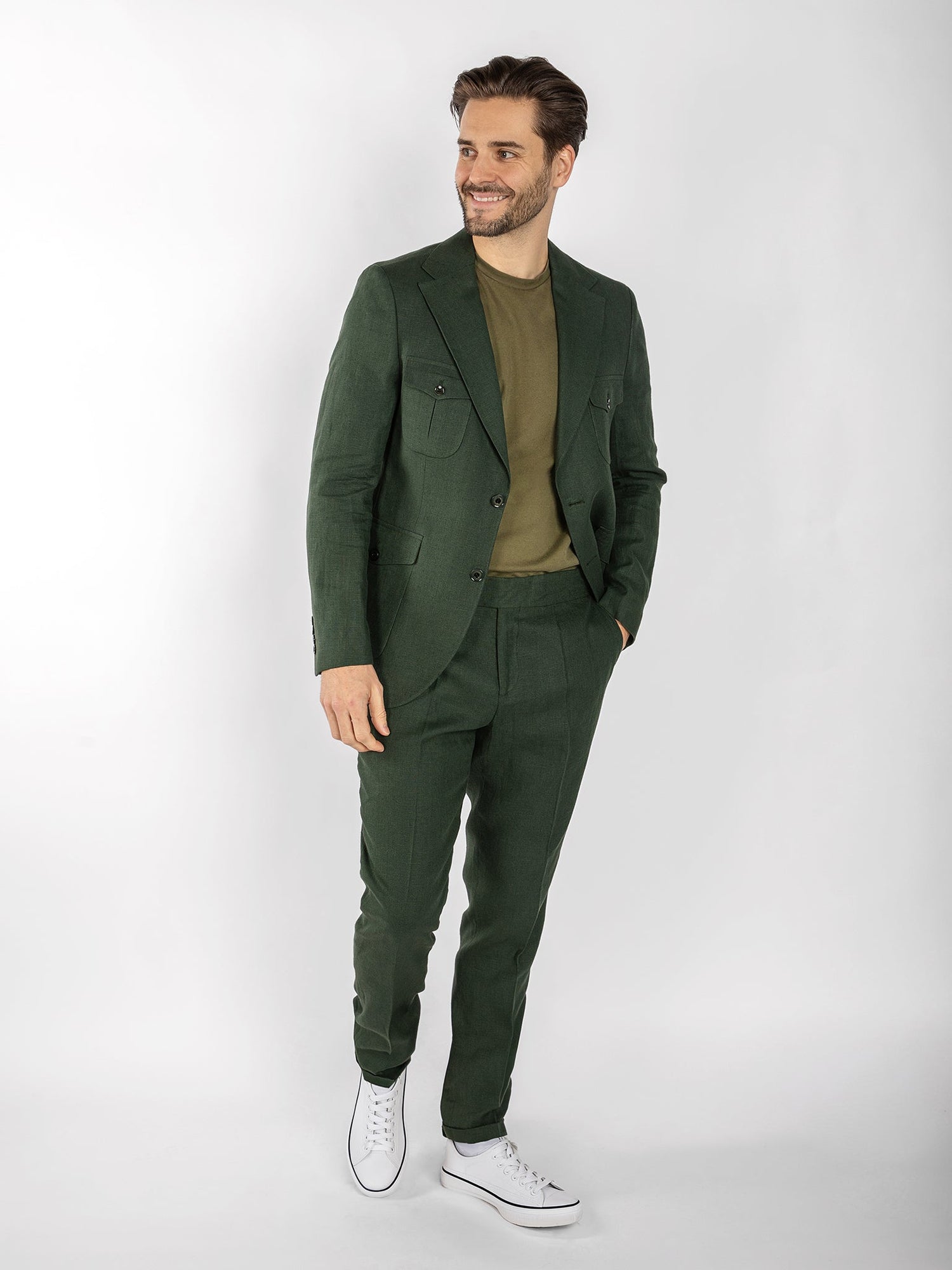 CLAUDIO LUGLI CASUAL LINEN SUIT - Claudio Lugli Shirts