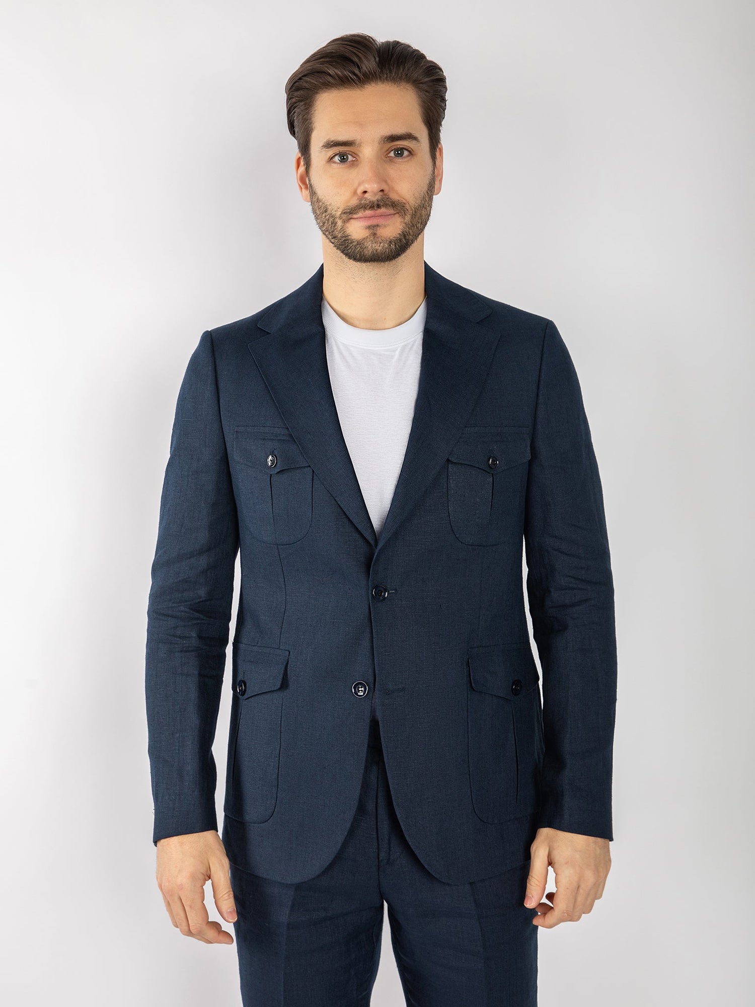CLAUDIO LUGLI CASUAL LINEN SUIT - Claudio Lugli Shirts
