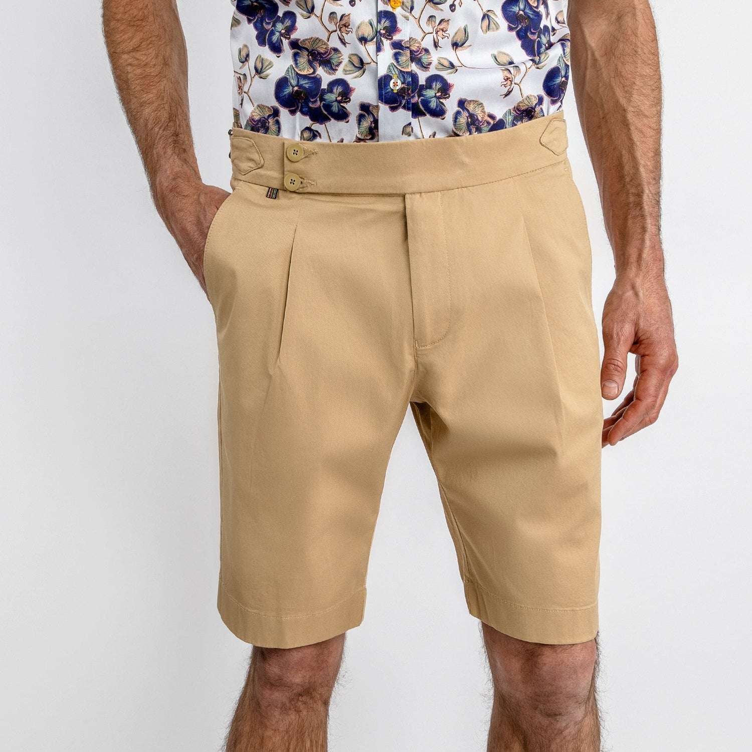 CLAUDIO LUGLI FITTED CHINO SHORTS – Premium Men's Patterned Shirt by Claudio Lugli | Bold Design, Tailored Fit, Best Printed Shirts