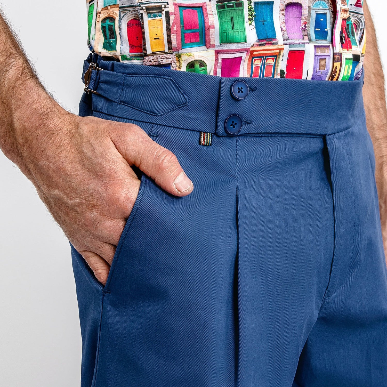 CLAUDIO LUGLI FITTED CHINO SHORTS – Premium Men's Patterned Shirt by Claudio Lugli | Bold Design, Tailored Fit, Best Printed Shirts