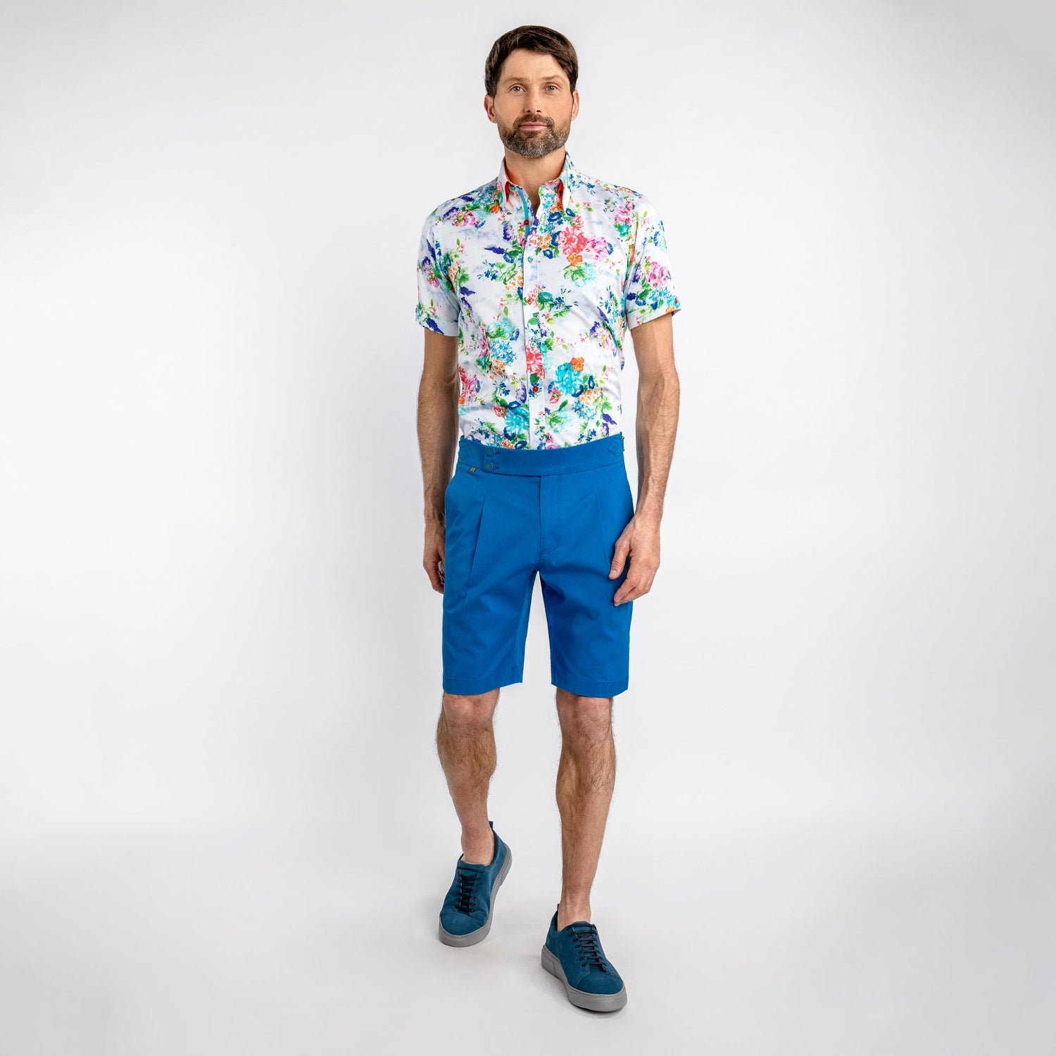 CLAUDIO LUGLI FITTED CHINO SHORTS – Premium Men's Patterned Shirt by Claudio Lugli | Bold Design, Tailored Fit, Best Printed Shirts