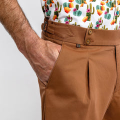 CLAUDIO LUGLI FITTED CHINO SHORTS – Premium Men's Patterned Shirt by Claudio Lugli | Bold Design, Tailored Fit, Best Printed Shirts