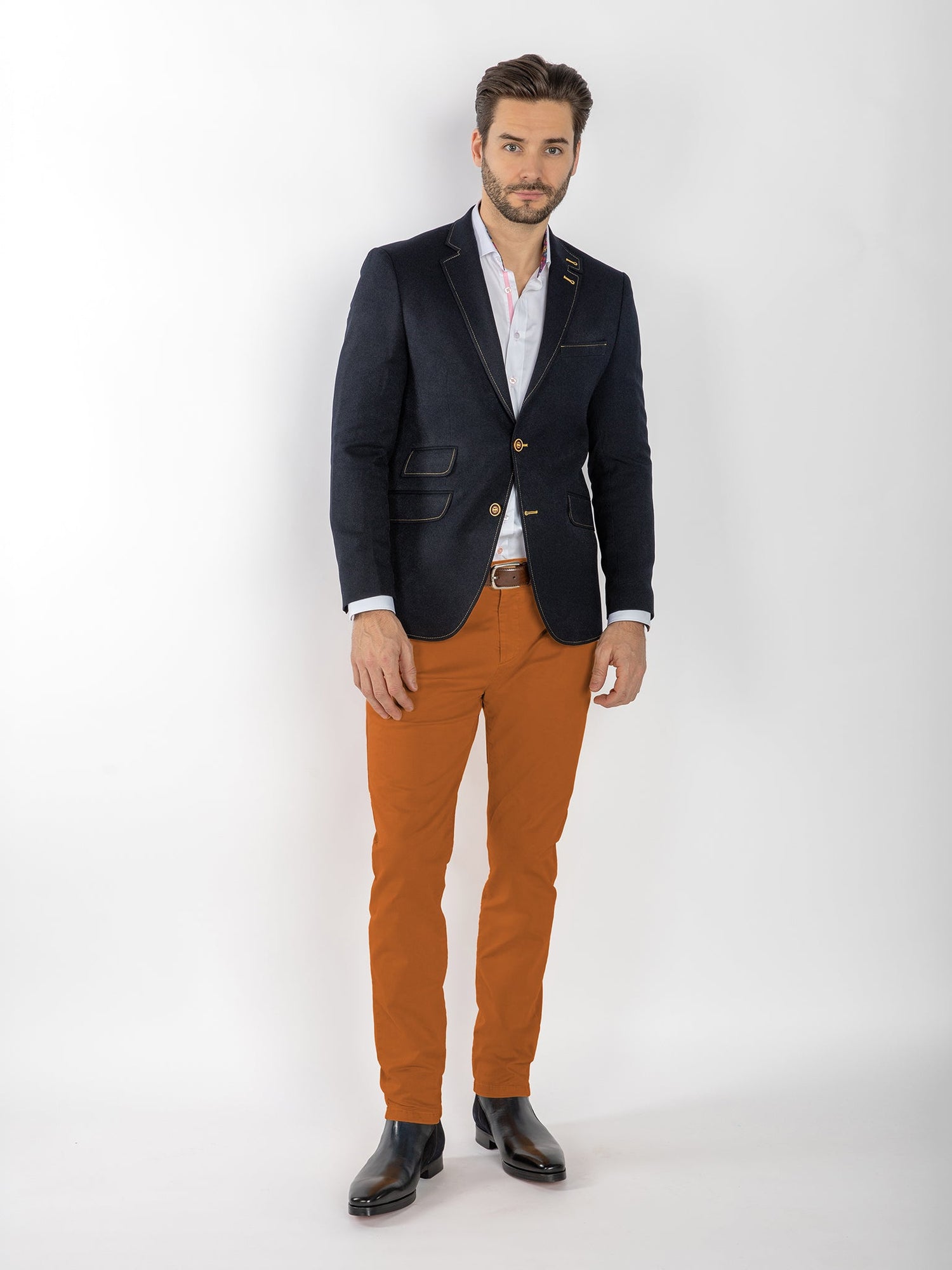 CLJ2533 NAVY BLAZER - Claudio Lugli Shirts