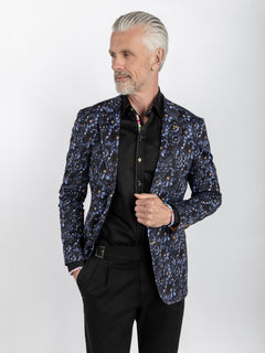 CLJ2547 DAISY PRINTED BLAZER - Claudio Lugli Shirts