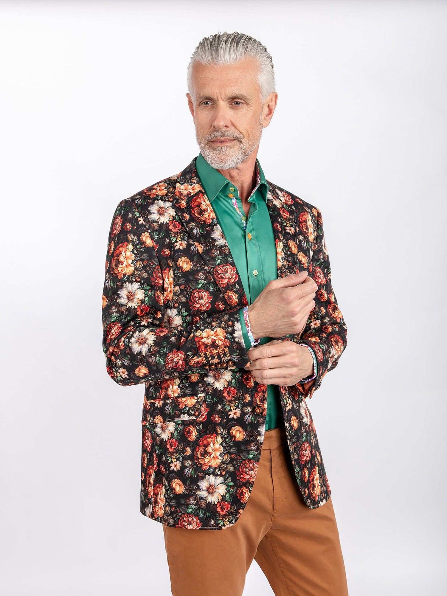 CLJ2550 FLORAL PRINTED - Claudio Lugli Shirts