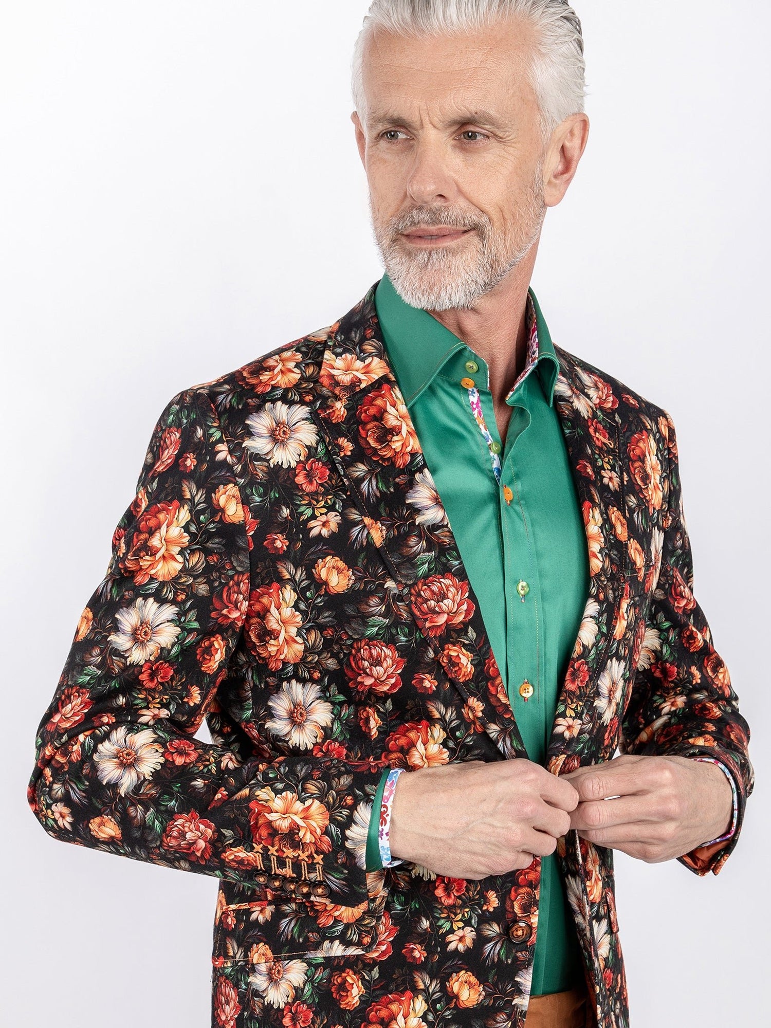 CLJ2550 FLORAL PRINTED - Claudio Lugli Shirts