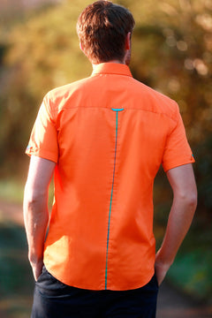 CLASSIC SATIN COTTON SHORT SLEEVE SHIRT PEGASUS EDITION – Premium Men's Patterned Shirt by Claudio Lugli | Bold Design, Tailored Fit, Best Printed Shirts