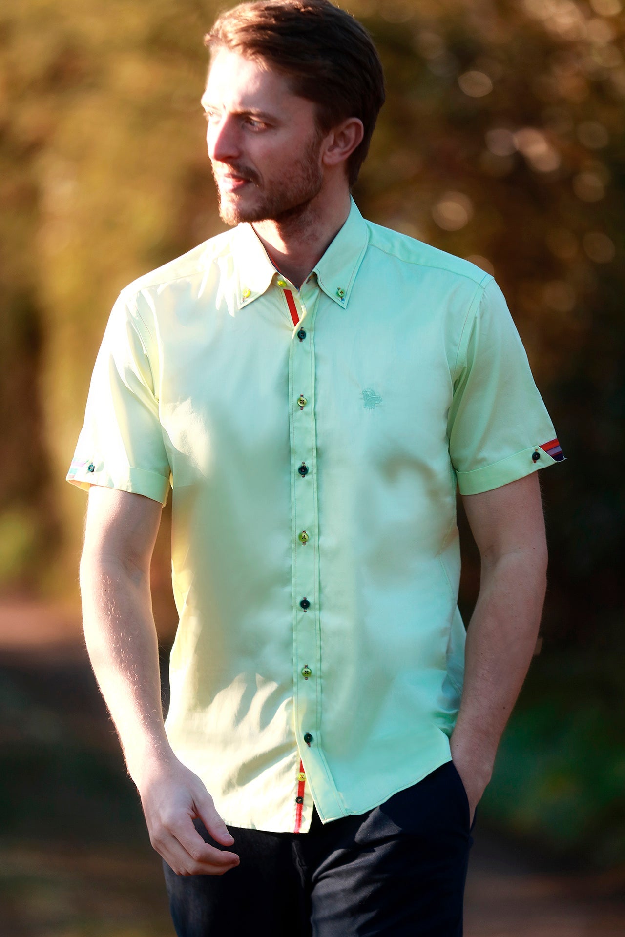 CLASSIC SATIN COTTON SHORT SLEEVE SHIRT PEGASUS EDITION – Premium Men's Patterned Shirt by Claudio Lugli | Bold Design, Tailored Fit, Best Printed Shirts