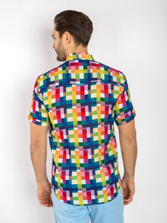 CLS2607 MULTICOLOUR LINEN - Claudio Lugli Shirts