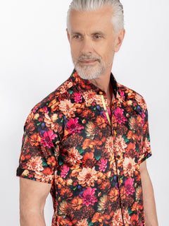 CLS2611 MULTICOLOUR FLOWERS - Claudio Lugli Shirts