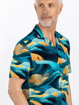 CLSH 2602 BLUE WINDSURF - Claudio Lugli Shirts