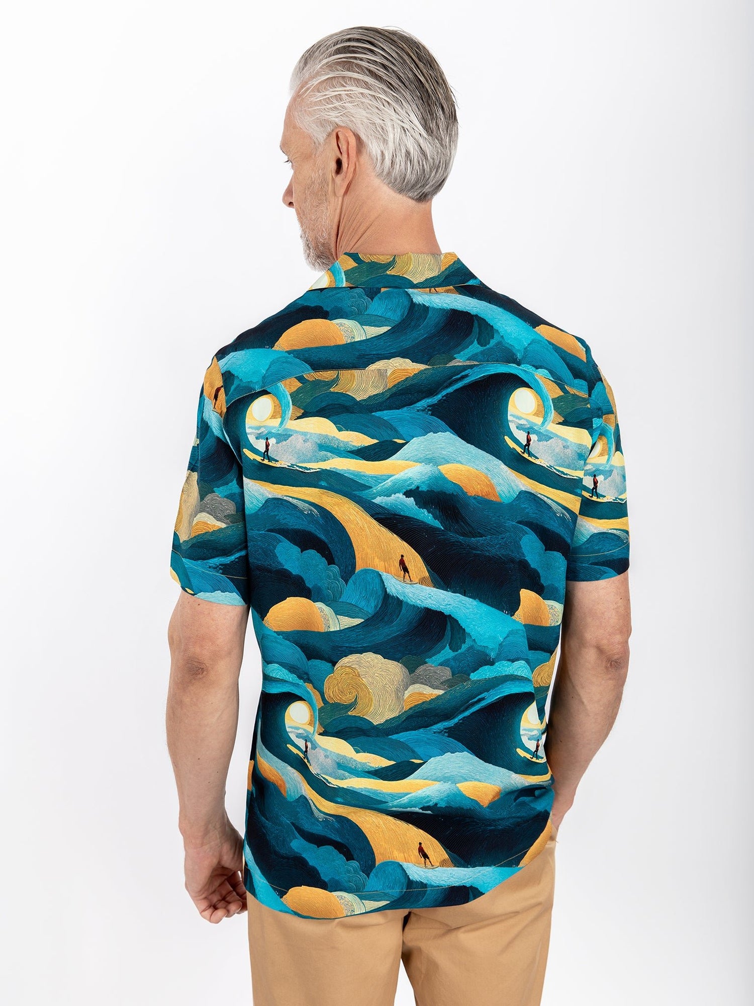 CLSH 2602 BLUE WINDSURF - Claudio Lugli Shirts