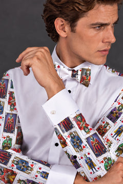 CLT2703 WHITE SUPERVILLAIN - Claudio Lugli Shirts