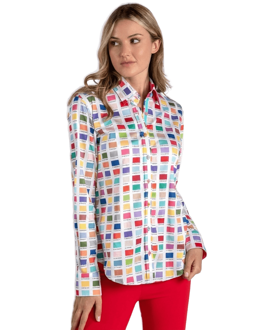 Colour Codes Womens Print Shirt - Claudio Lugli Shirts