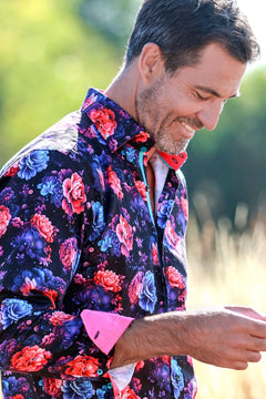 COSMIC BLOOM PRINT SHIRT - Claudio Lugli Shirts