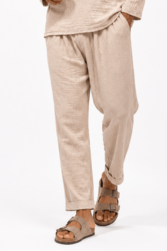 COTTON KNIT NOMAD SUMMER TROUSERS - Claudio Lugli Shirts
