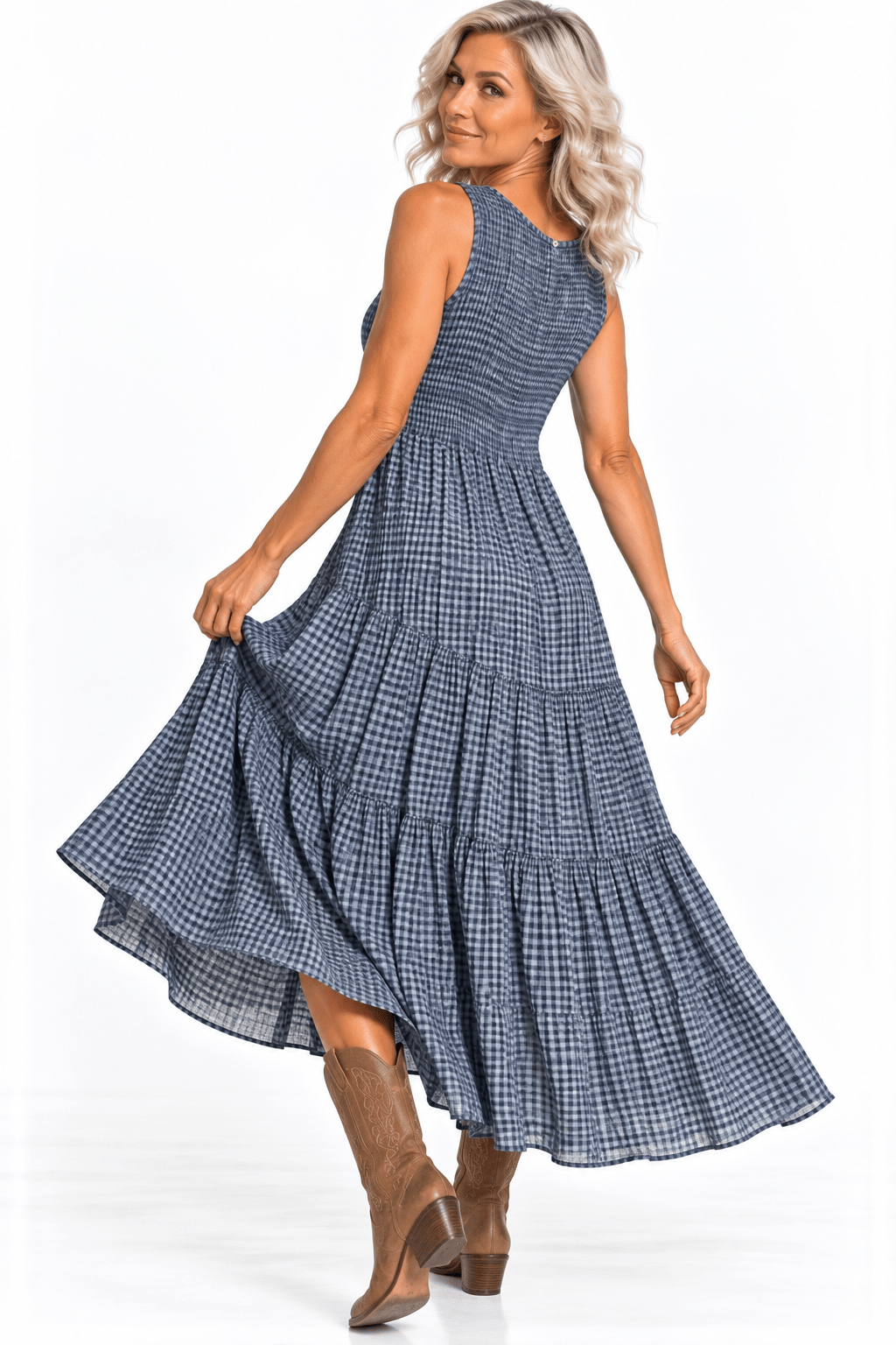 Cowgirl Gingham Dress - Claudio Lugli Shirts