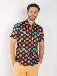 CRYSTAL CORE SHORT SLEEVE SHIRT - Claudio Lugli Shirts