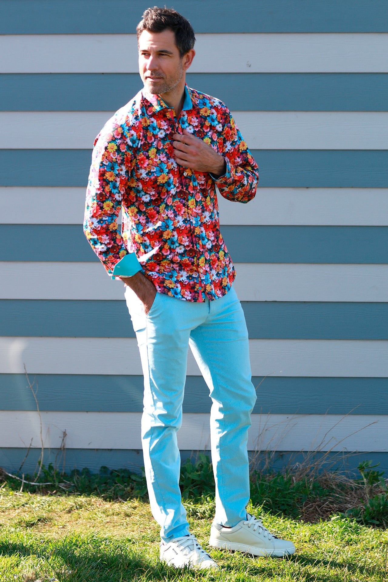 DAISY GARDEN PRINT SHIRT - Claudio Lugli Shirts