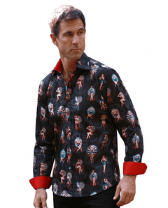 Dartboard Pinup Print Shirt - Claudio Lugli Shirts