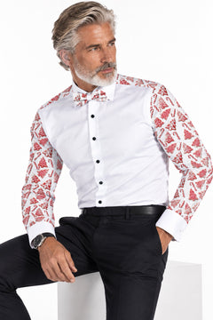 Deck the Halls Christmas Tuxedo Shirt - Claudio Lugli Shirts