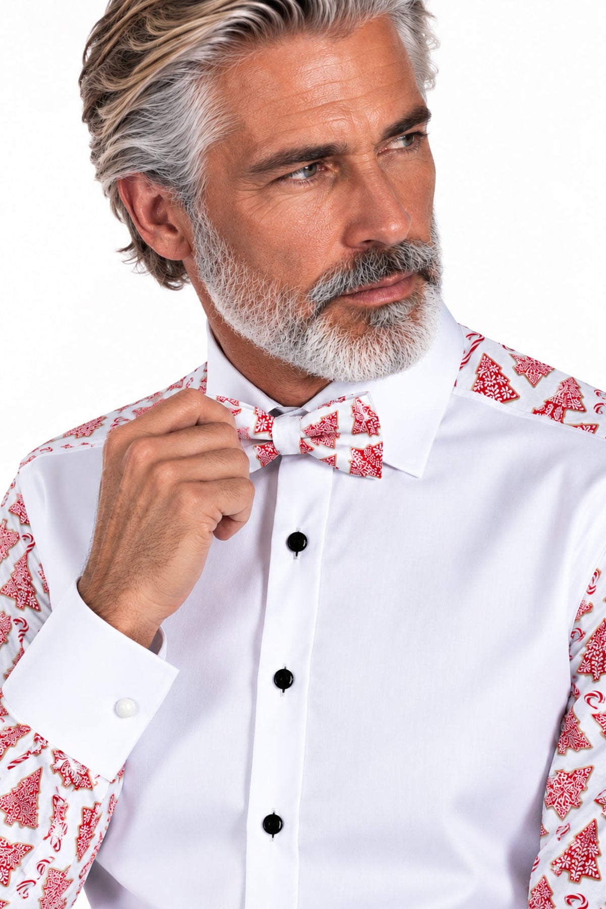 Deck the Halls Christmas Tuxedo Shirt - Claudio Lugli Shirts
