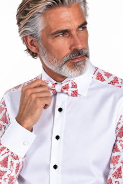 Deck the Halls Christmas Tuxedo Shirt - Claudio Lugli Shirts