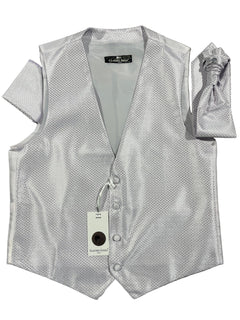 DIAMONDS WAISTCOAT, CRAVAT AND HANDKERCHIEF SET - Claudio Lugli Shirts