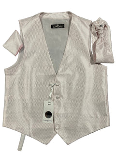 DIAMONDS WAISTCOAT, CRAVAT AND HANDKERCHIEF SET - Claudio Lugli Shirts