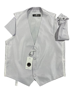 DIAMONDS WAISTCOAT, CRAVAT AND HANDKERCHIEF SET - Claudio Lugli Shirts