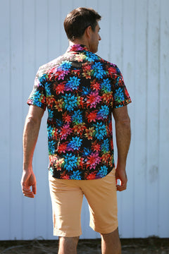 DIGITAL FLORAL PRINTED SHORT SLEEVE SHIRT – Premium Men's Patterned Shirt by Claudio Lugli | Bold Design, Tailored Fit, Best Printed Shirts