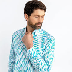 DOUBLE COLLAR CLASSIC SHIRT - Premium Men's Patterned Shirt by Claudio Lugli | Bold Design, Tailored Fit, Best Printed Shirts