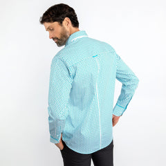 DOUBLE COLLAR CLASSIC SHIRT - Premium Men's Patterned Shirt by Claudio Lugli | Bold Design, Tailored Fit, Best Printed Shirts