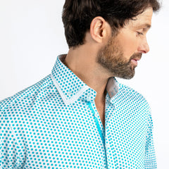 DOUBLE COLLAR CLASSIC SHIRT - Premium Men's Patterned Shirt by Claudio Lugli | Bold Design, Tailored Fit, Best Printed Shirts