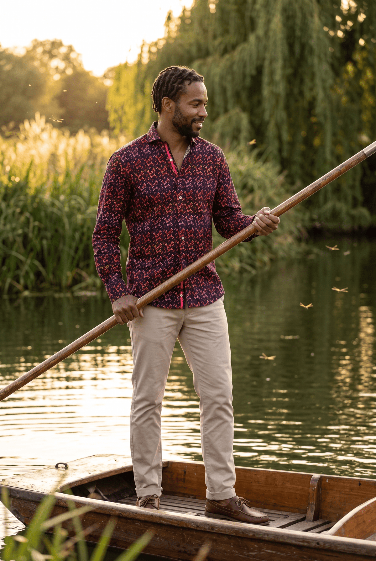 Dragonflies Tencel Print Shirt - Claudio Lugli Shirts