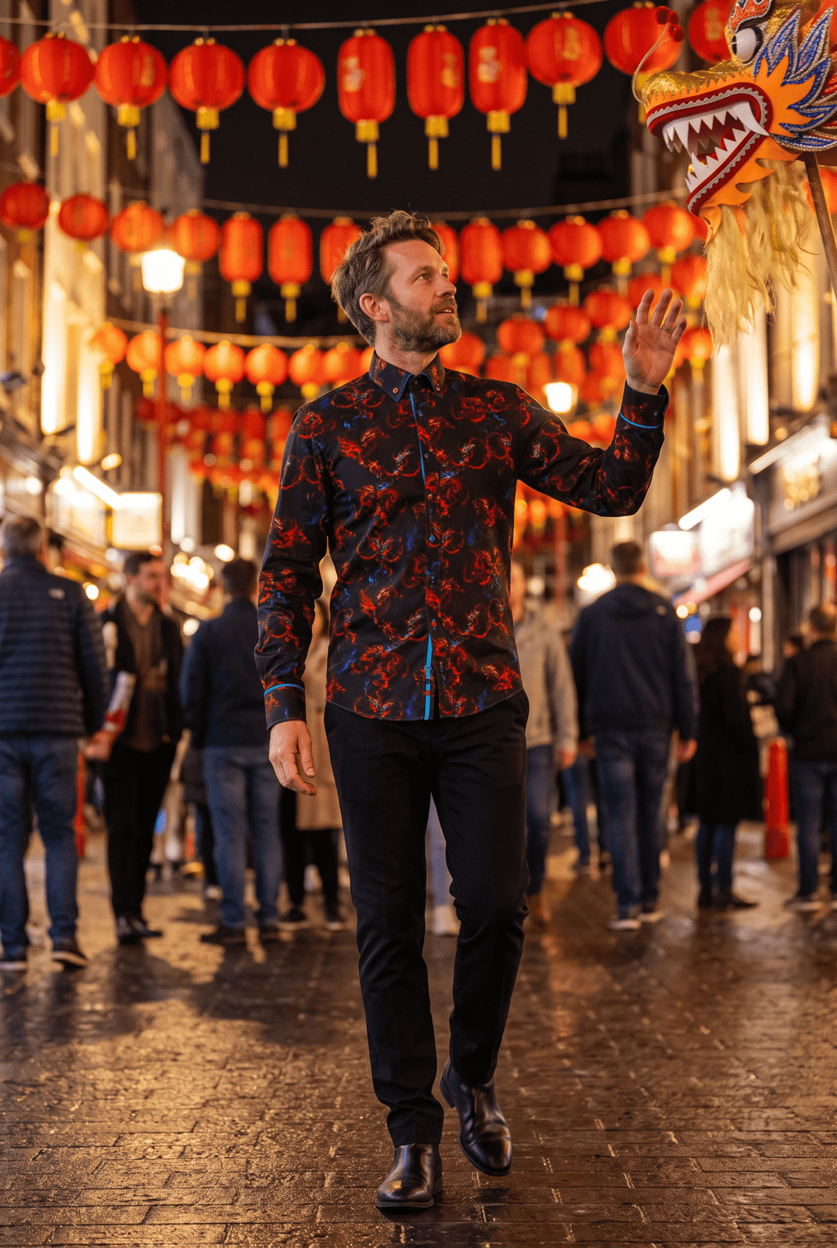 Dragons Print Shirt - Claudio Lugli Shirts