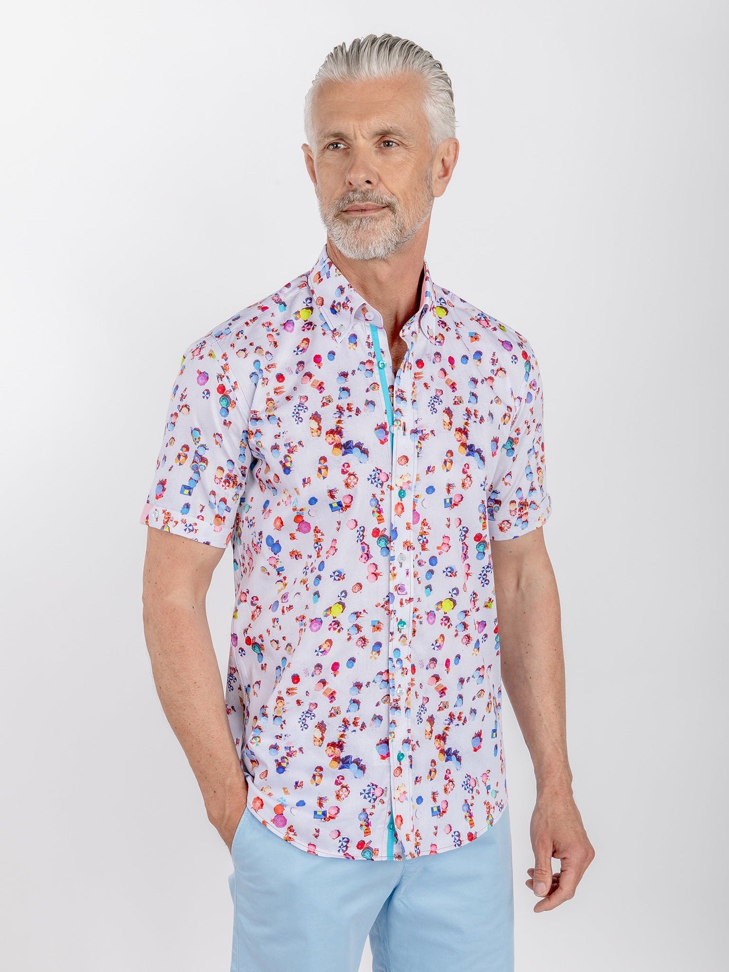 DRONE BEACH PRINTED SHORT SLEEVE - Claudio Lugli Shirts