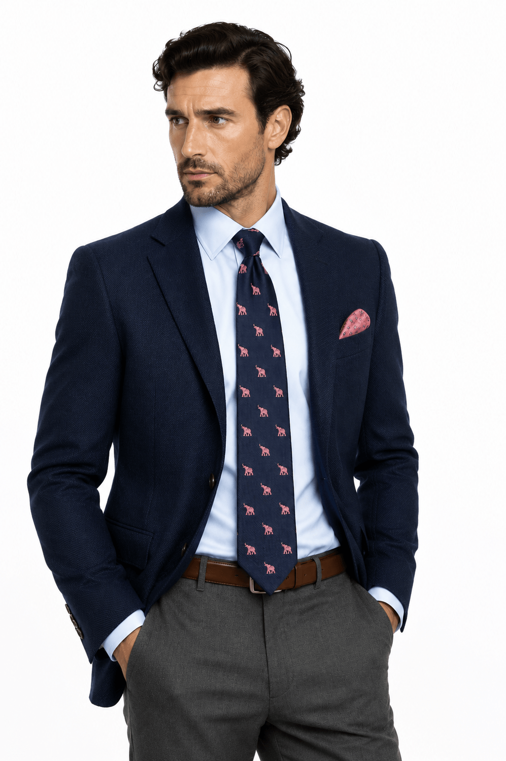 Elephant Silk Neck - Tie by Van Buck - Claudio Lugli Shirts