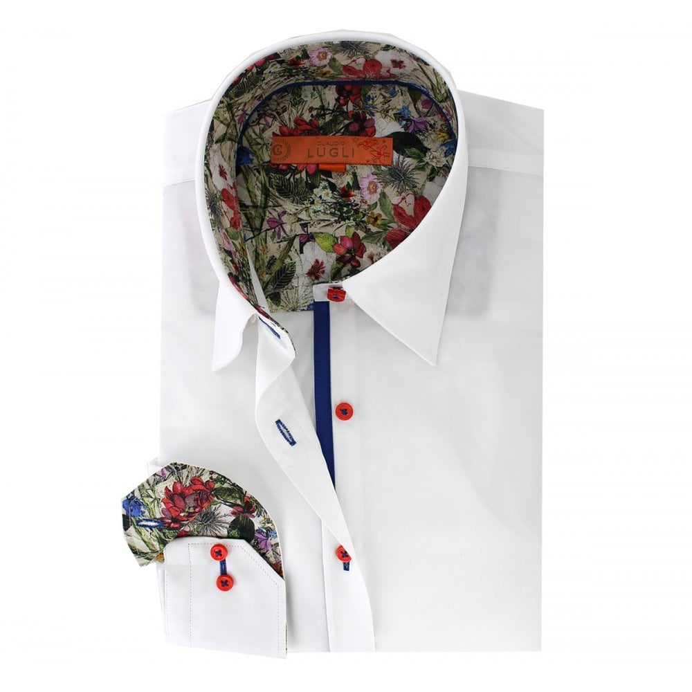 ELIZABETH FLORAL WOMENS PRINT SHIRT - Premium Men's Patterned Shirt by Claudio Lugli | Bold Design, Tailored Fit, Best Printed Shirts