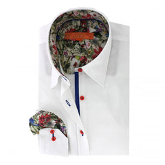 ELIZABETH FLORAL WOMENS PRINT SHIRT - Premium Men's Patterned Shirt by Claudio Lugli | Bold Design, Tailored Fit, Best Printed Shirts