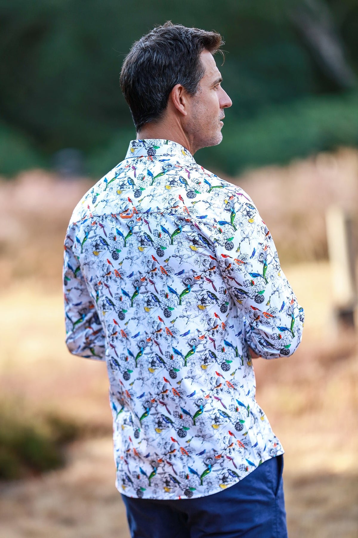 Exotic Birds & Botanicals Print Shirt - Claudio Lugli Shirts
