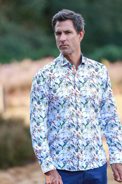 Exotic Birds & Botanicals Print Shirt - Claudio Lugli Shirts