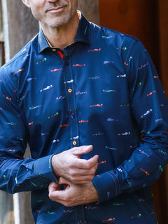 F1 Icon Cars Print Shirt - Claudio Lugli Shirts