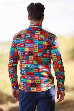 FAMOUS CARS PRINT SHIRT – Premium Men's Patterned Shirt by Claudio Lugli | Bold Design, Tailored Fit, Best Printed Shirts