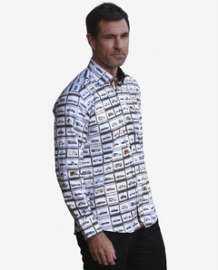 Famous Film Cars Print Shirt - Claudio Lugli Shirts