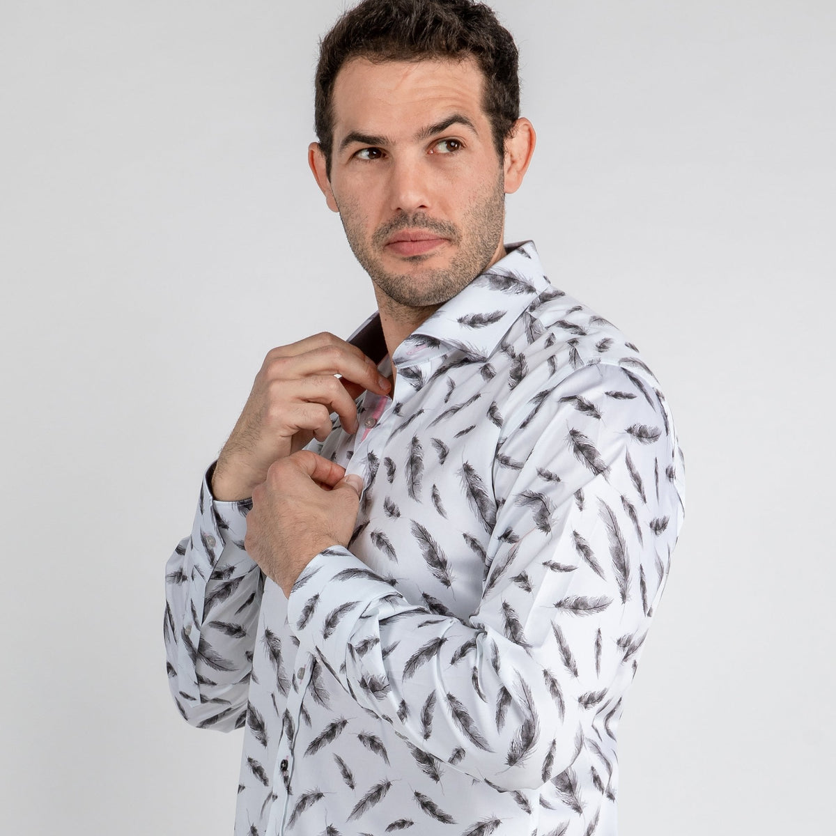 Feathers Floating Print Shirt