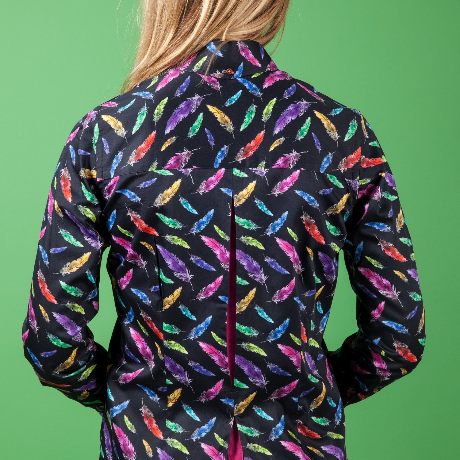 FEATHERS FLOATING PRINT WOMENS SHIRT – Premium Men's Patterned Shirt by Claudio Lugli | Bold Design, Tailored Fit, Best Printed Shirts