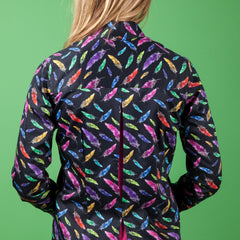 FEATHERS FLOATING PRINT WOMENS SHIRT – Premium Men's Patterned Shirt by Claudio Lugli | Bold Design, Tailored Fit, Best Printed Shirts