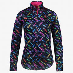 FEATHERS FLOATING PRINT WOMENS SHIRT – Premium Men's Patterned Shirt by Claudio Lugli | Bold Design, Tailored Fit, Best Printed Shirts