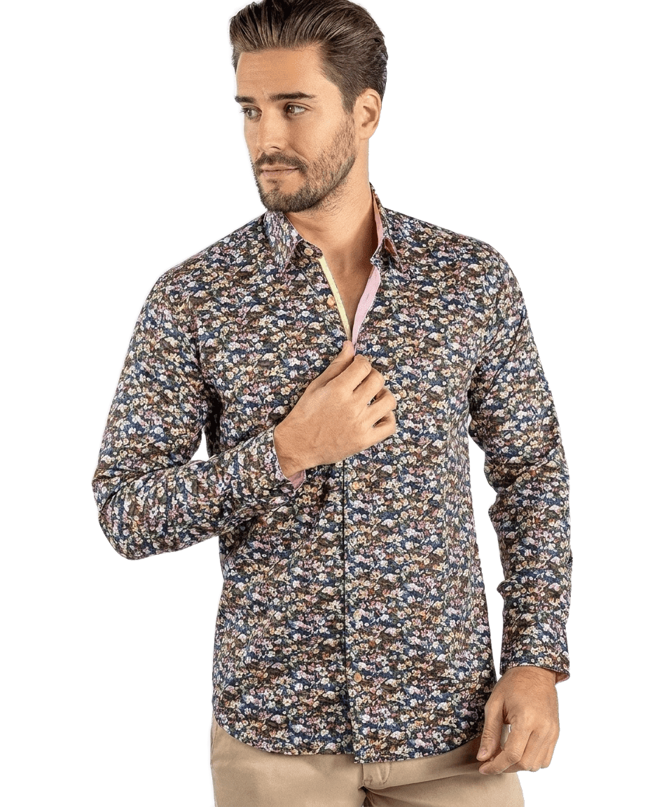 Field of Bloom Print Shirt - Claudio Lugli Shirts